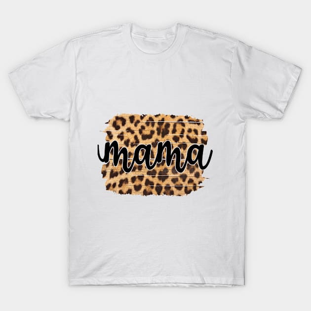 Mama cheetah background T-Shirt by Samphelinshop